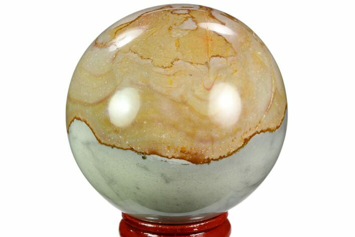 Polished Polychrome Jasper Sphere - Madagascar #124146